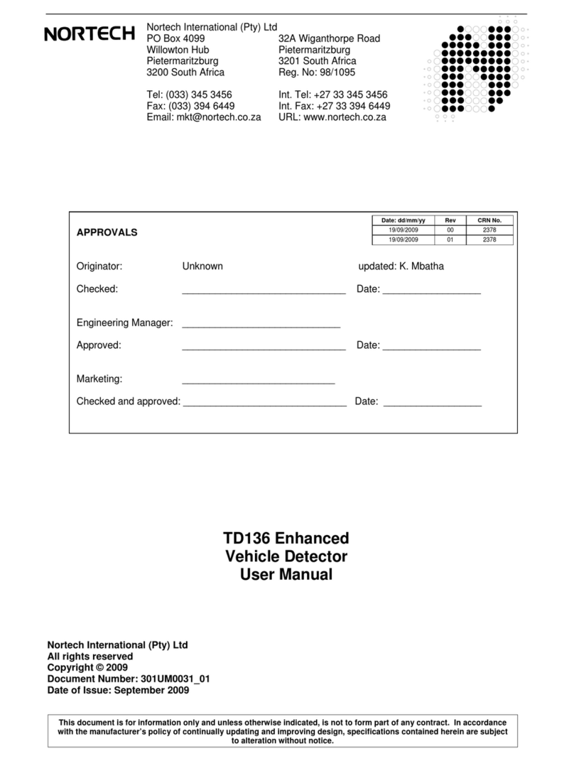 Nortech TD136 user manual