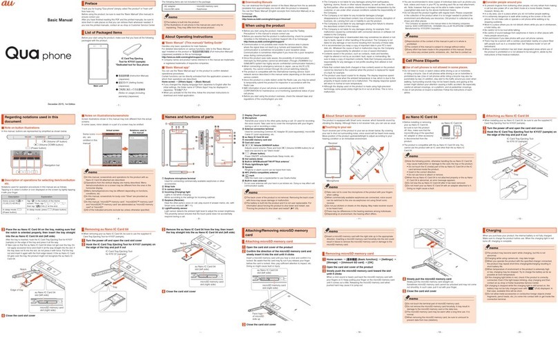AU Qua Basic Manual