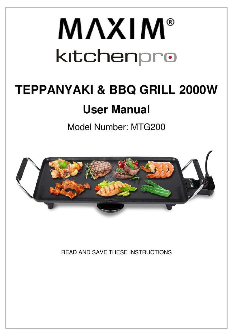 Maxim Kitchenpro MTG200 User manual
