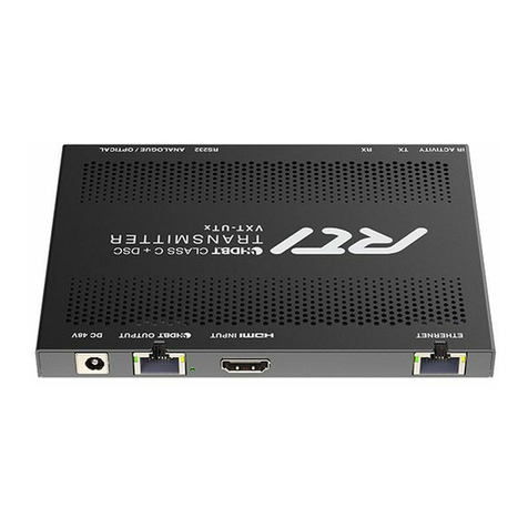 RTI VXT-Ux User manual