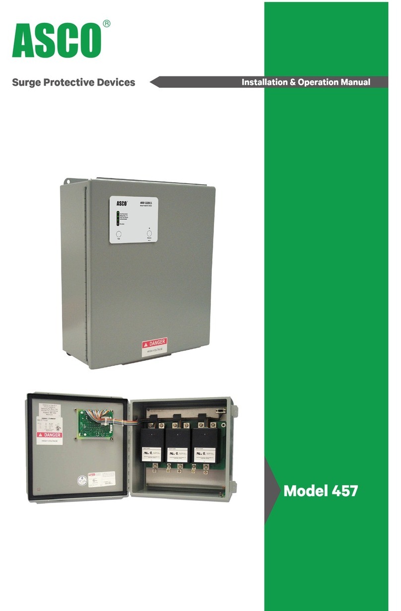 Asco 457 User manual