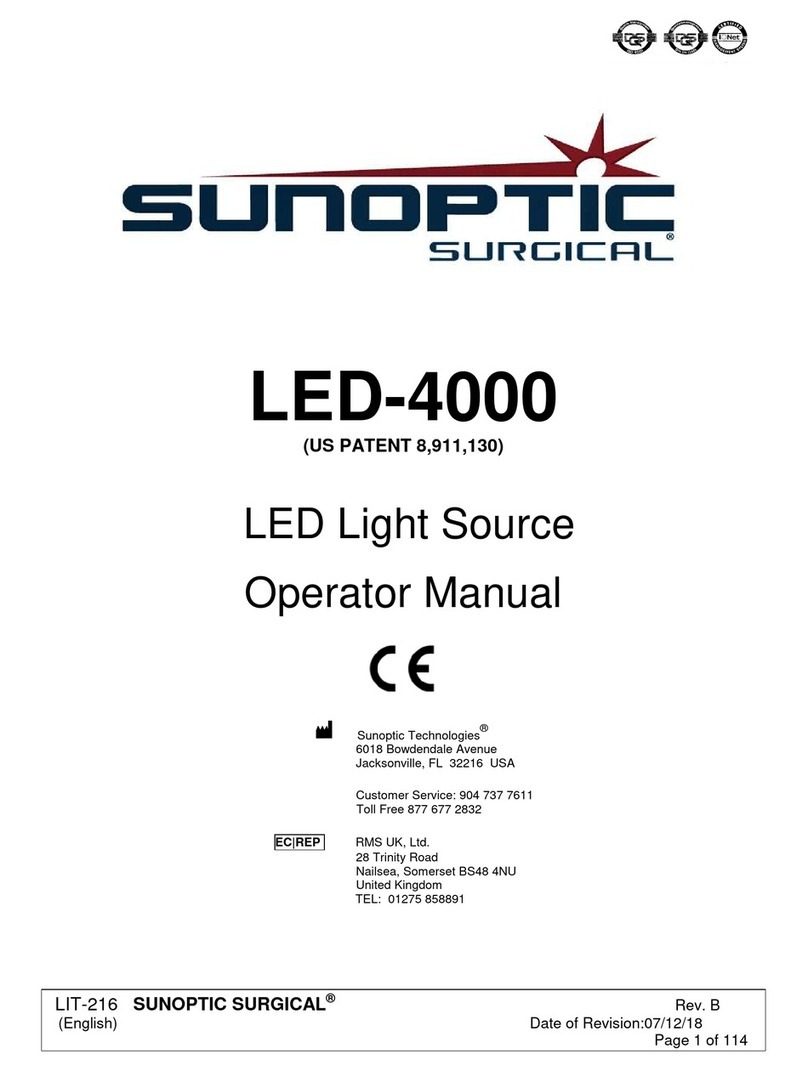 Sunoptic Surgical LED-4000 User manual