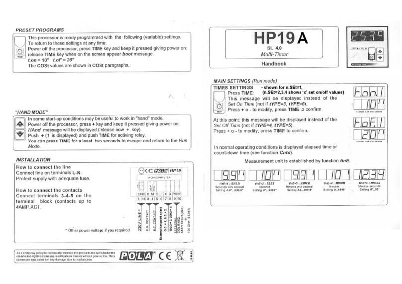 POLA HP19a User manual