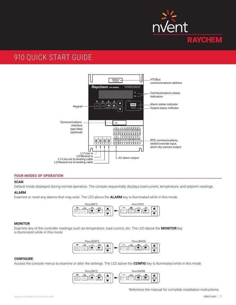 Raychem 910 Series Quick start guides