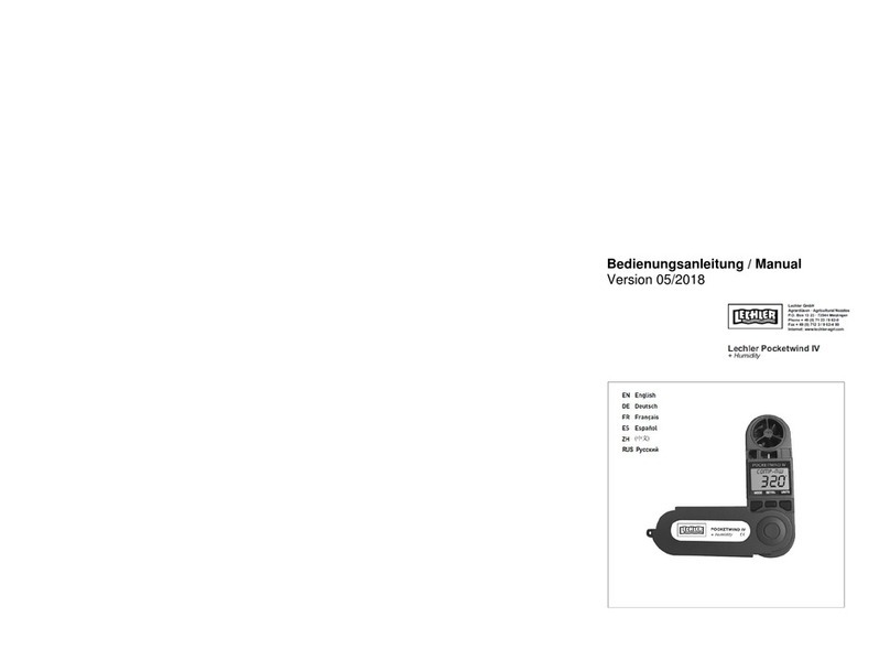 Lechler Pocketwind IV user manual