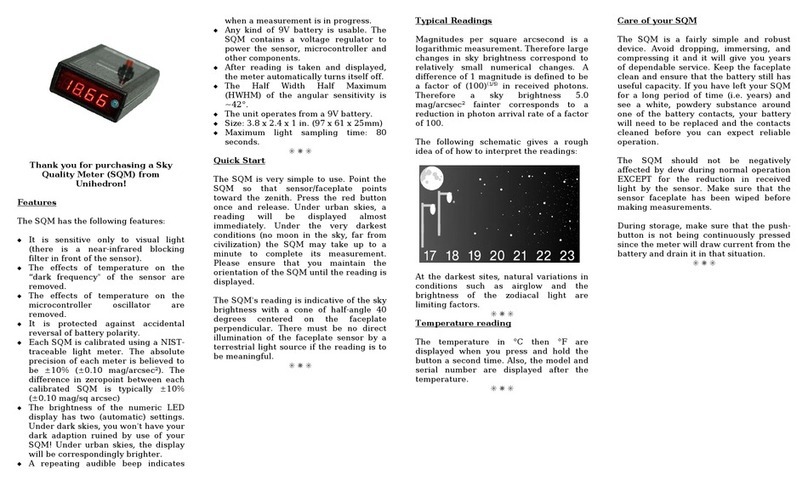 Unihedron SQM user manual