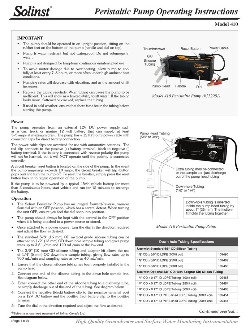 Solinst 410 operating instructions