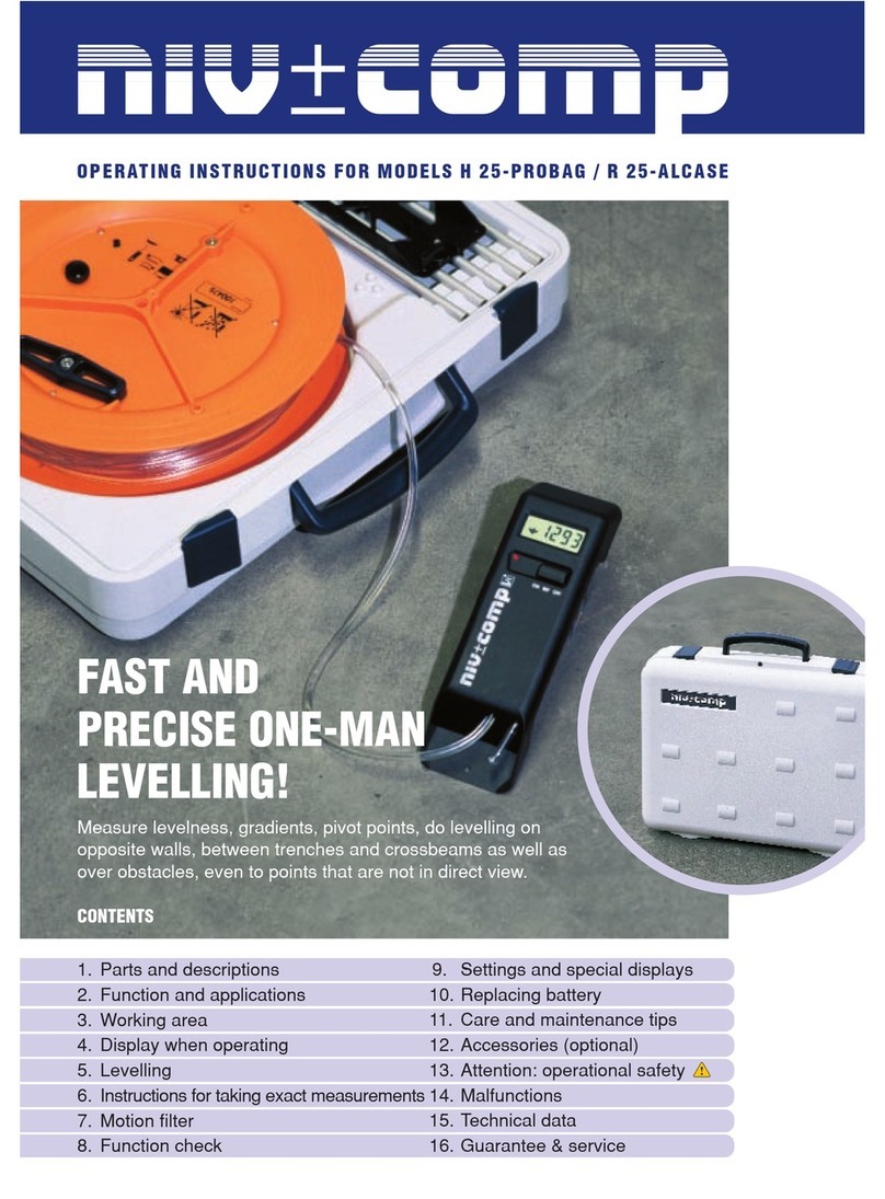 NivComp R25-Alcase operating instructions