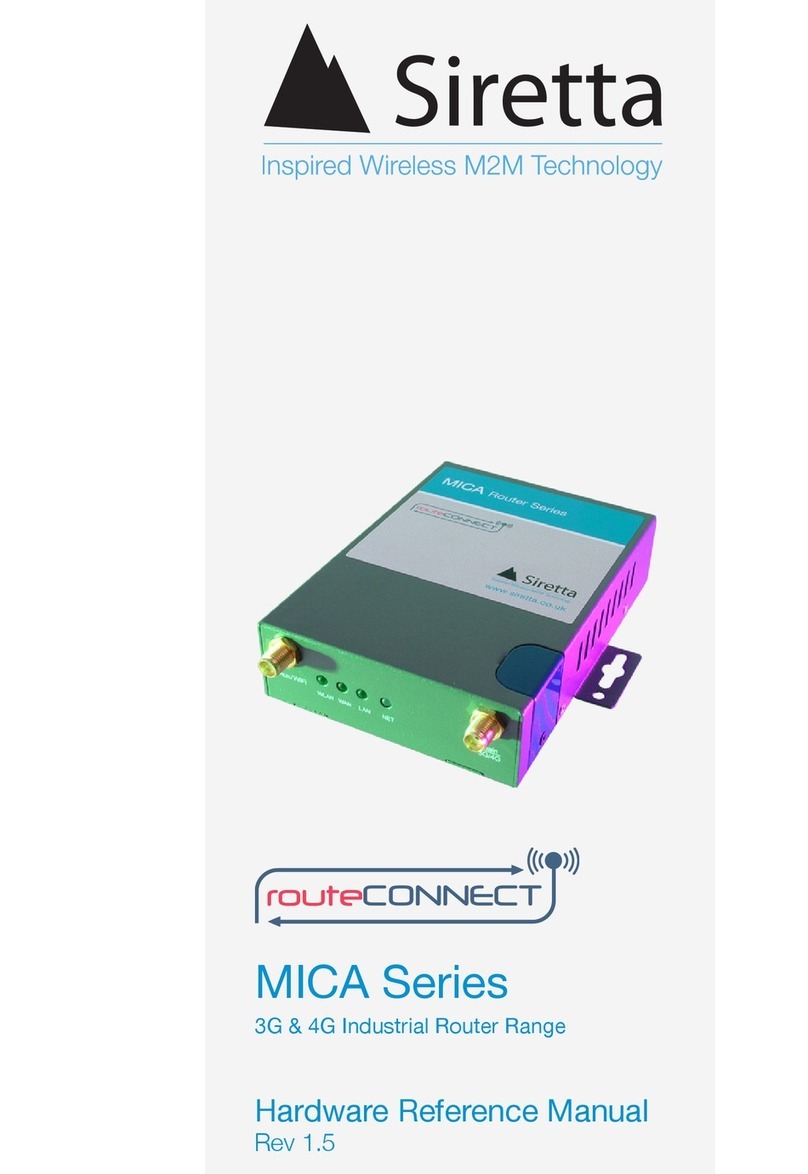SIRETTA routeCONNECT MICA LTE Quick user guide