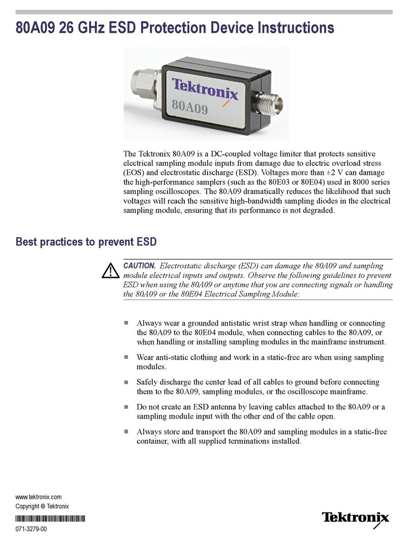 Tektronix 80A09 instructions