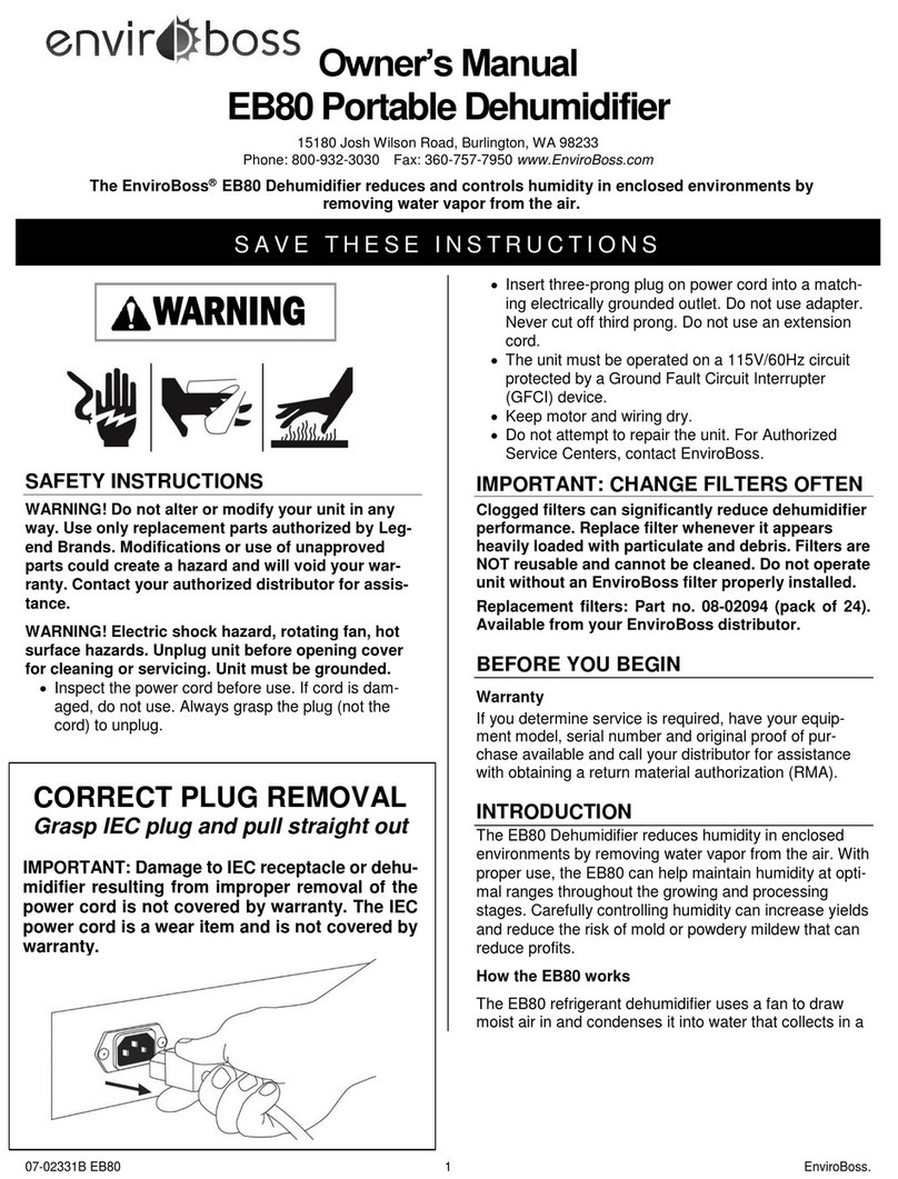 ENVIROBOSS EB80 owner's manual