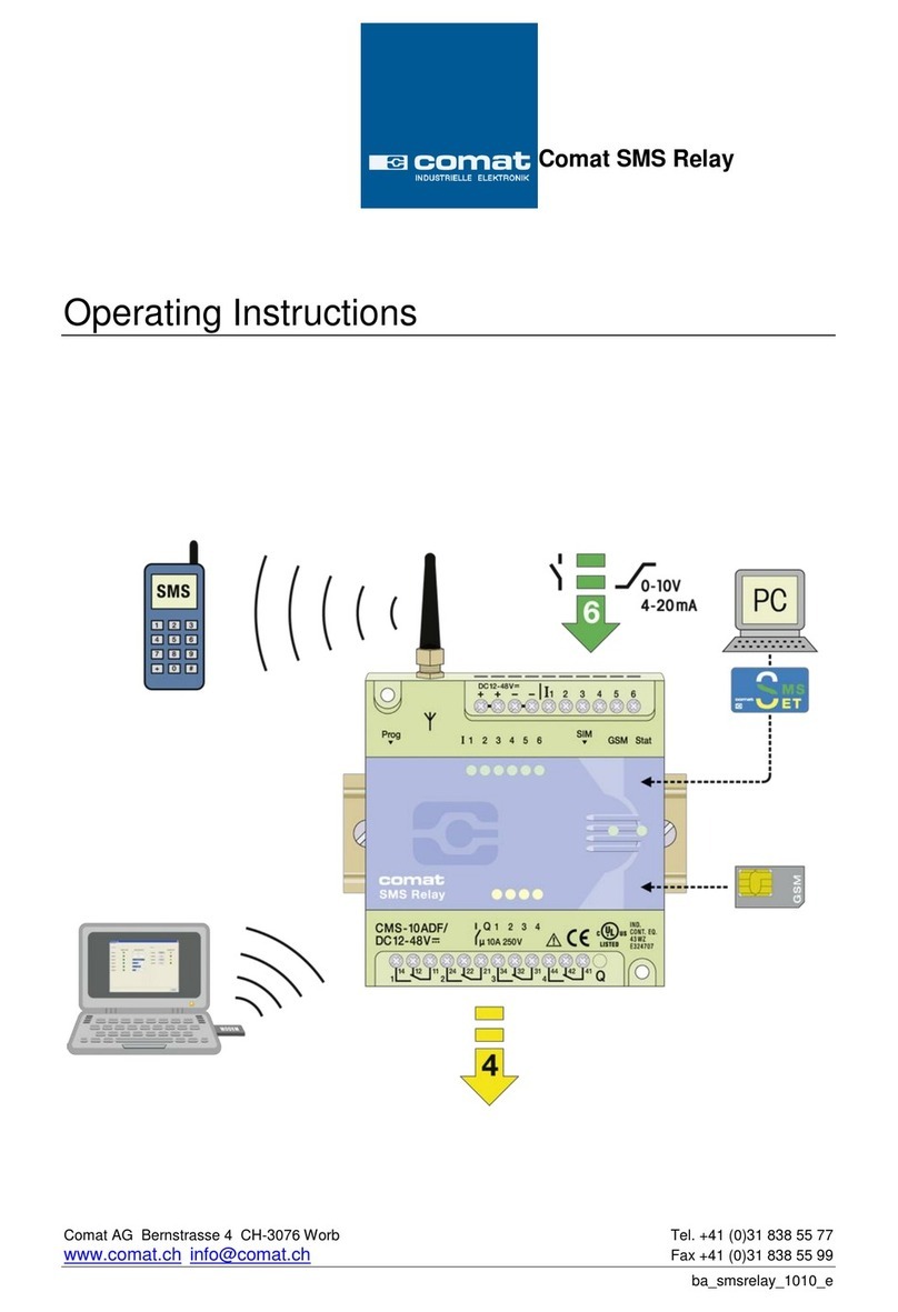 Comat SMS Relay operating instructions