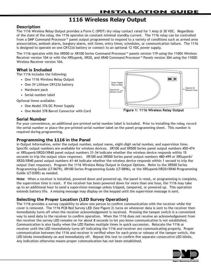 DMP Electronics 1116 User manual