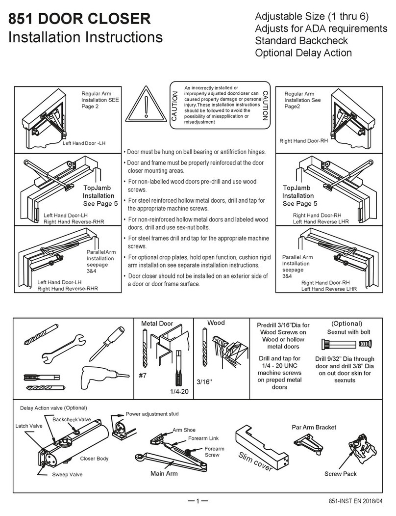 Canaropa 851 User manual