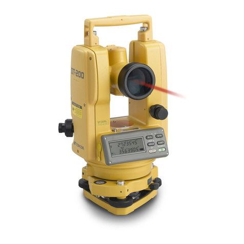 Topcon DT-200 series User manual Topcon DT-200 series User manual