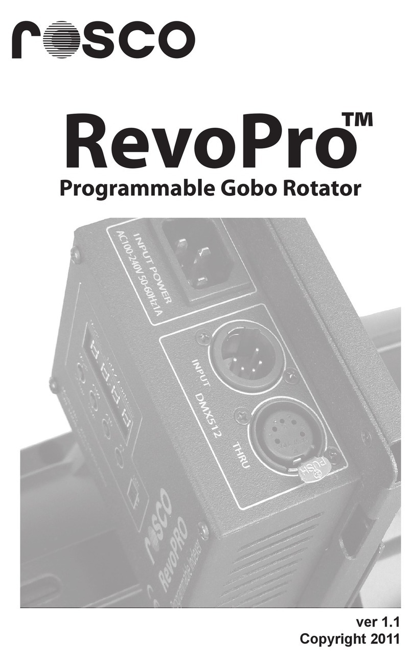 Rosco RevoPro Operation manual
