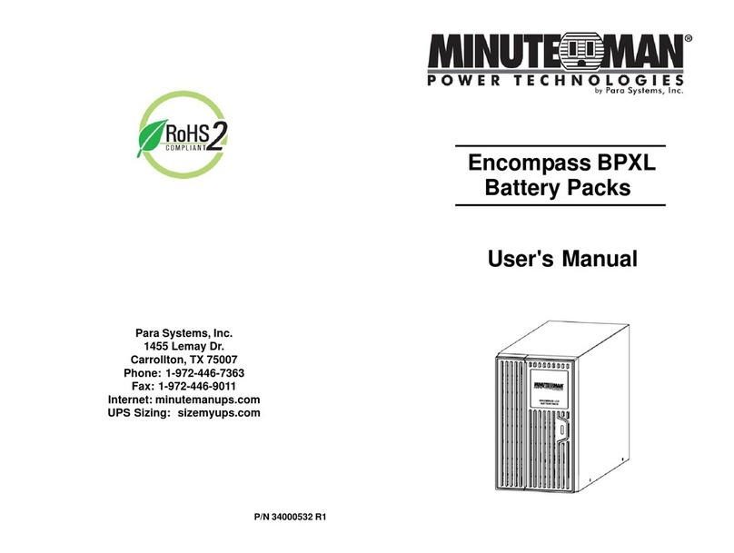 Minuteman BP24XL User manual