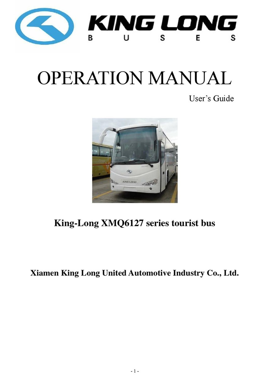 King Long XMQ6127 series operating manual King Long XMQ6127 series operating manual