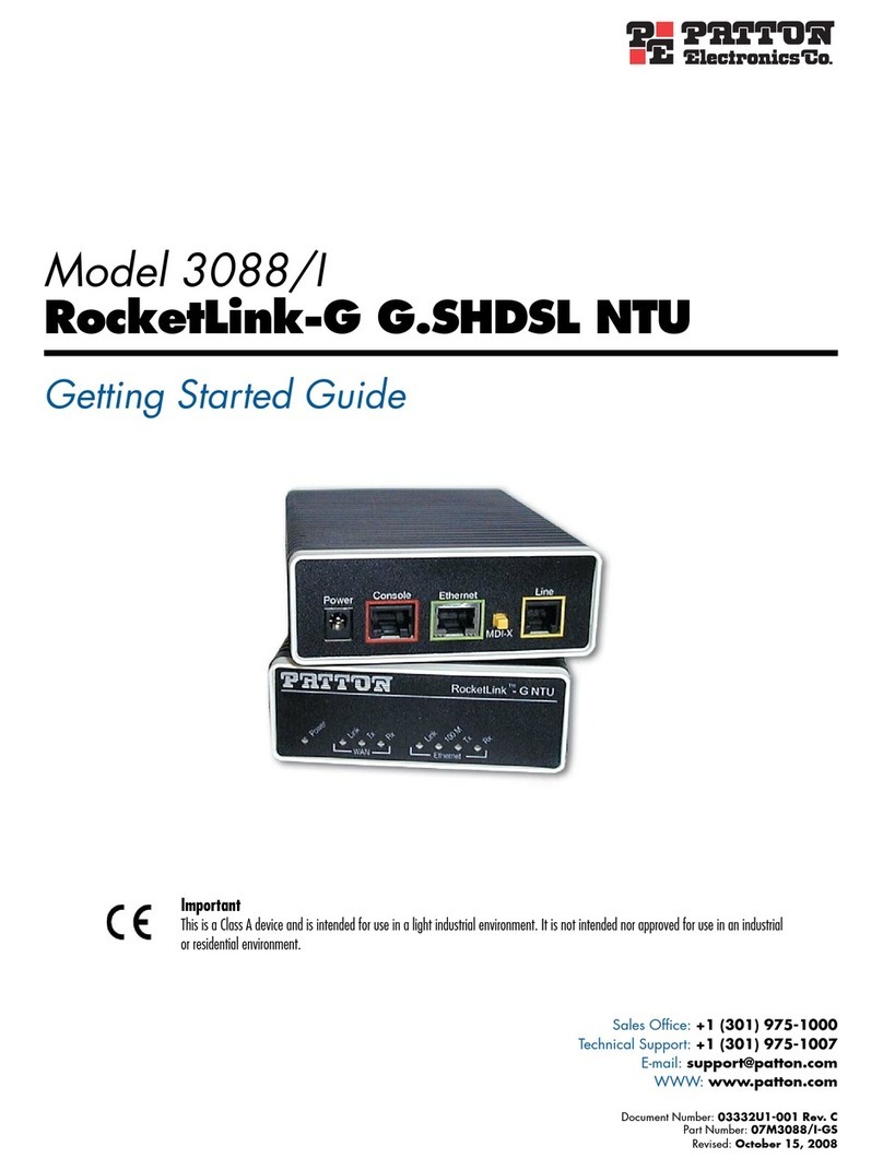 Patton RocketLink-G User manual