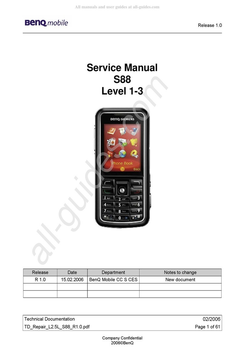 BenQ mobile S88 Service manual