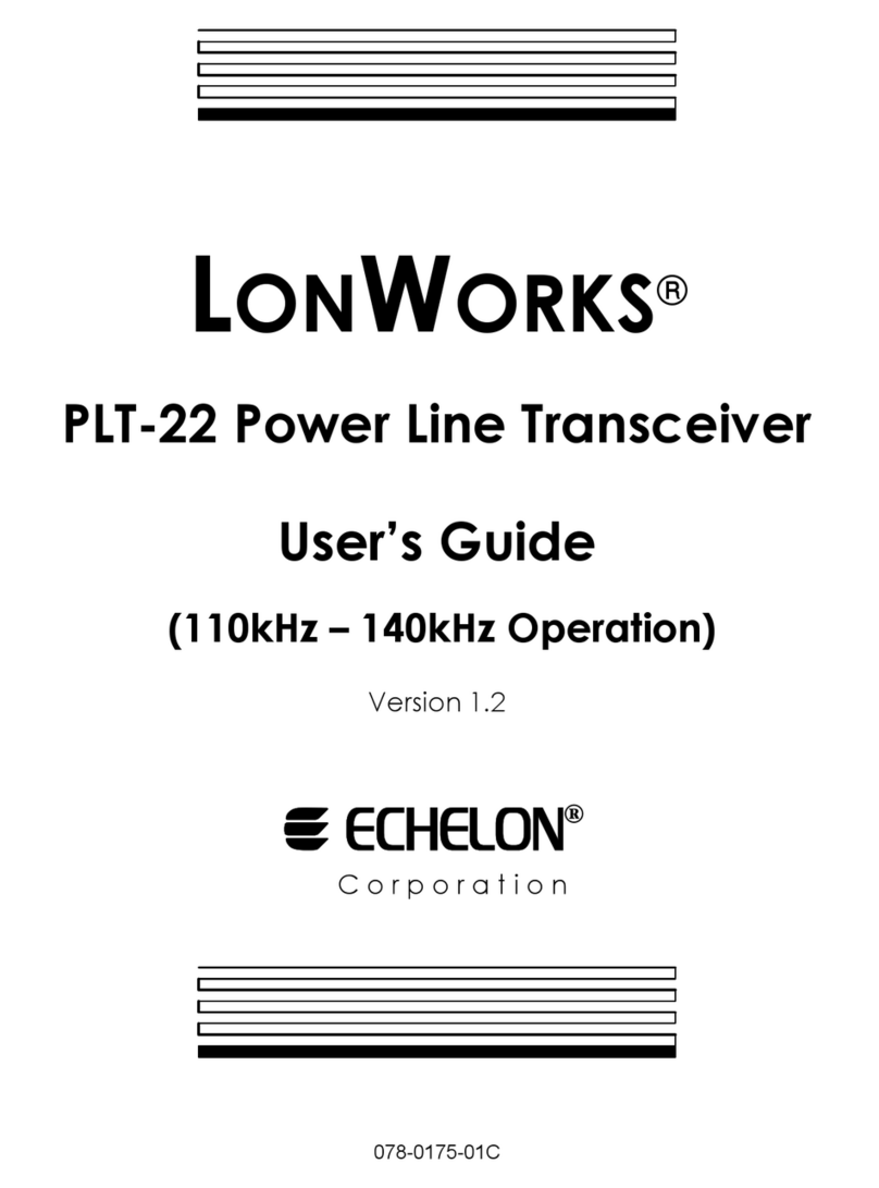 Echelon LONWORKS PLT-22 user guide