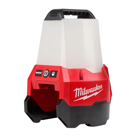 Milwaukee M18  RADIUS COMPACT SITE LIGHT WITH FLOOD... Operator's manual