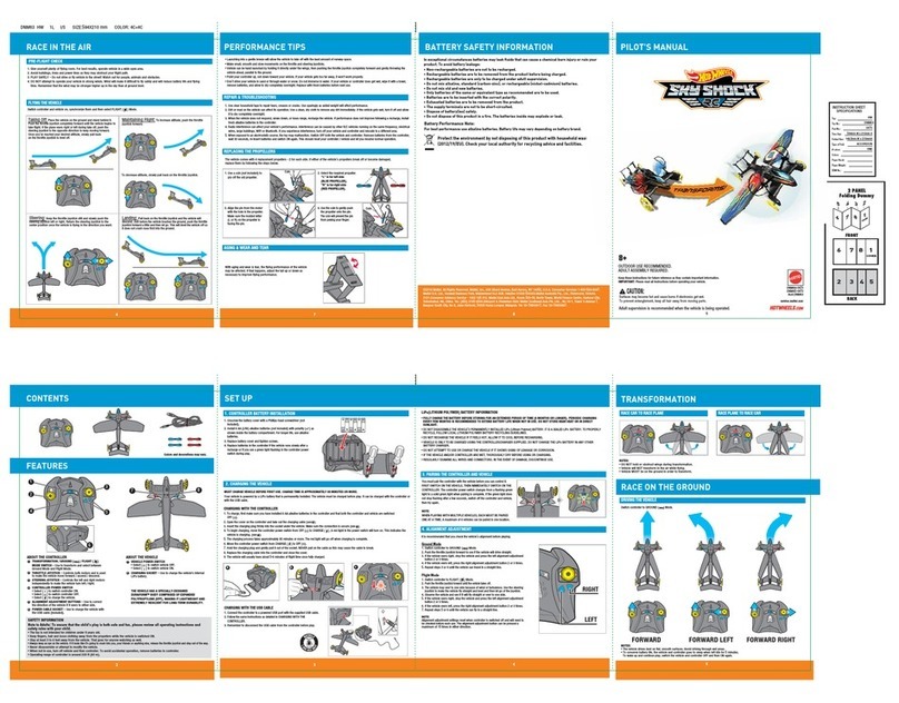 Hot Wheels Sky Shock RC Manual