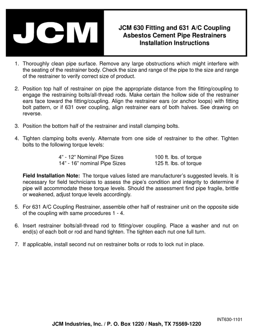JCM 630 installation instructions