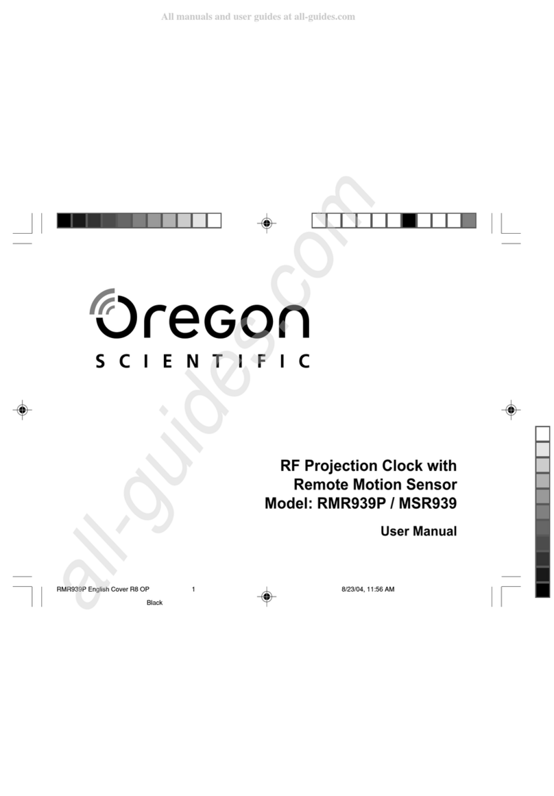 Oregon Scientific MSR939 User manual Oregon Scientific MSR939 User manual