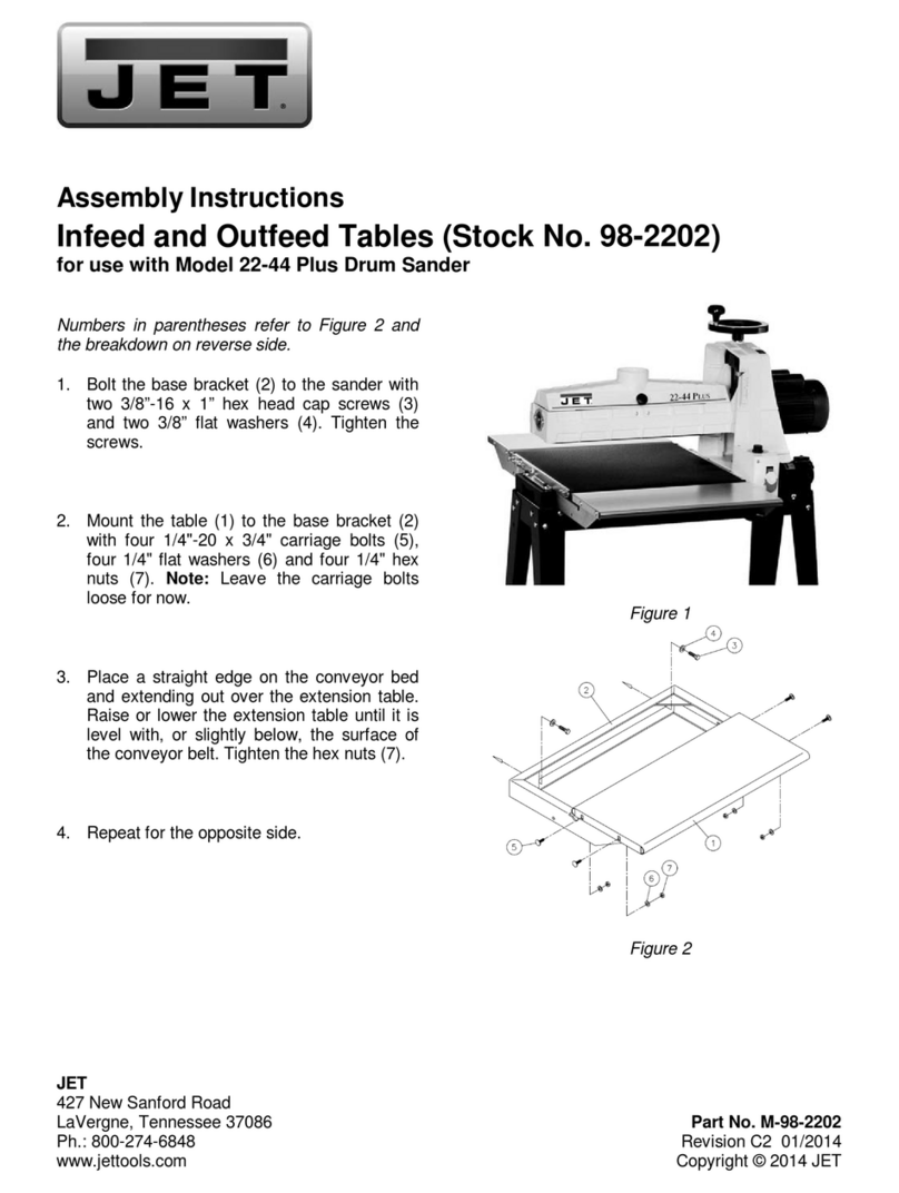 Jet 98-2202 Assembly instructions