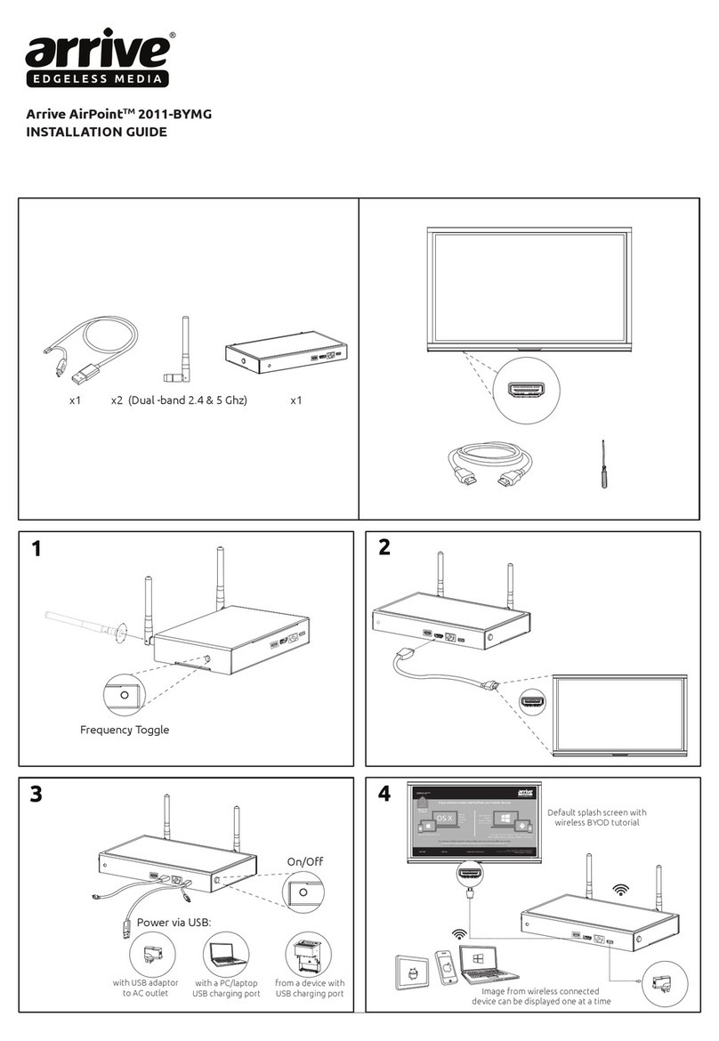 Arrive AirPoint 2011-BYMG Operating and maintenance instructions