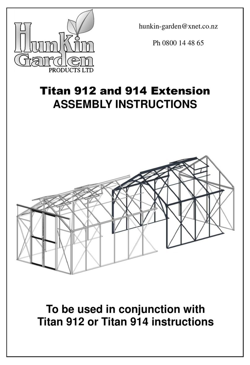 Hunkin Garden Titan 912 User manual
