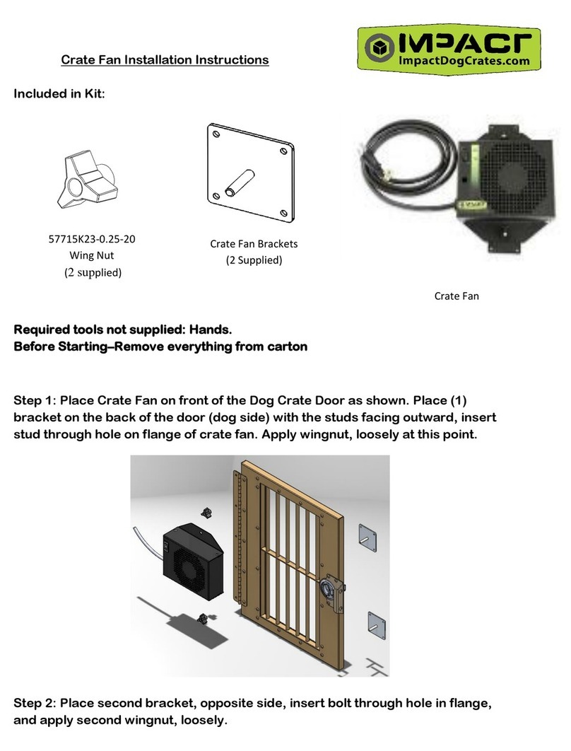 impact Crate Fan installation instructions