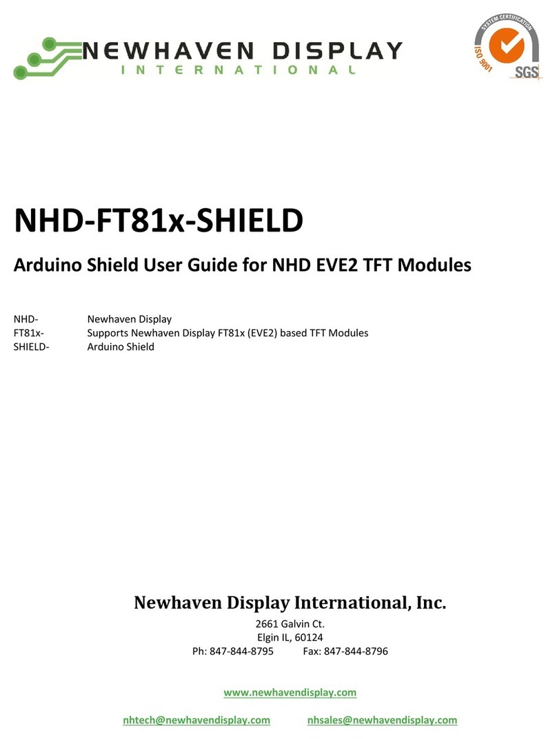 Newhaven Display International NHD-FT81x-SHIELD User manual