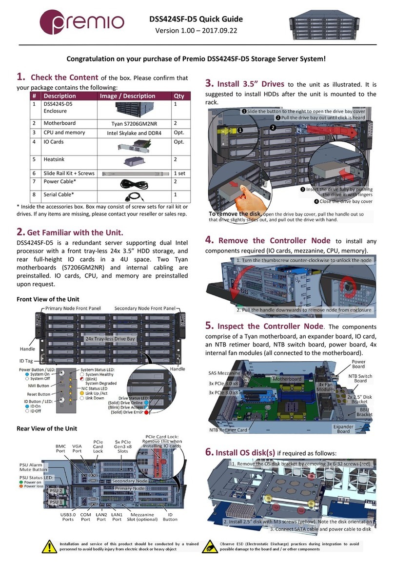 Premio DSS424SF-D5 quick guide