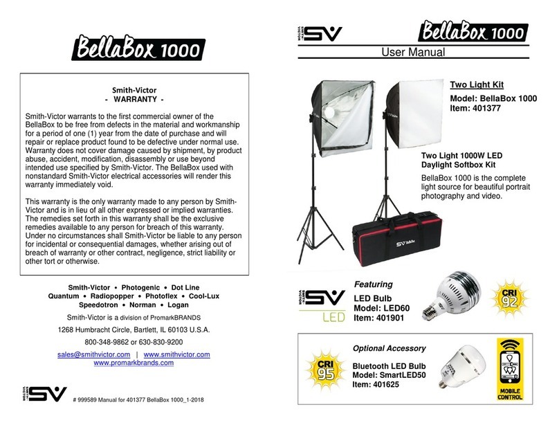 Smith-Victor BellaBox 1000 user manual