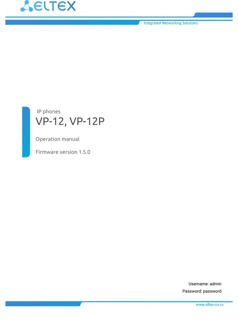 ELTEX VP-12P Operation manual