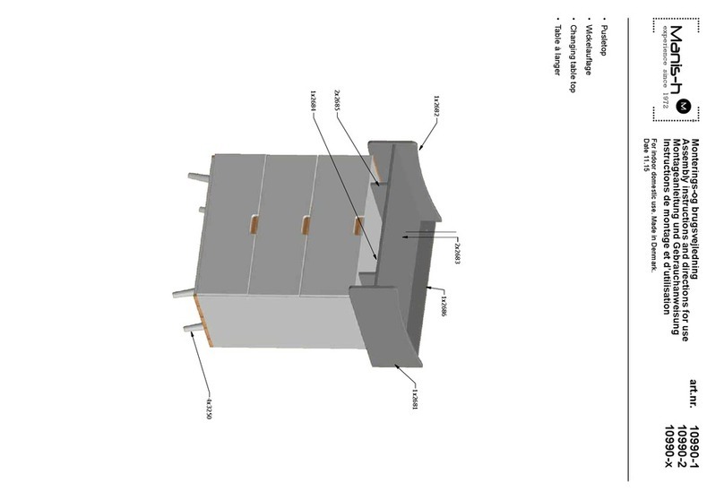 Manis-h 10990-x Assembly instructions and directions for use Manis-h 10990-x Assembly instructions and directions for use