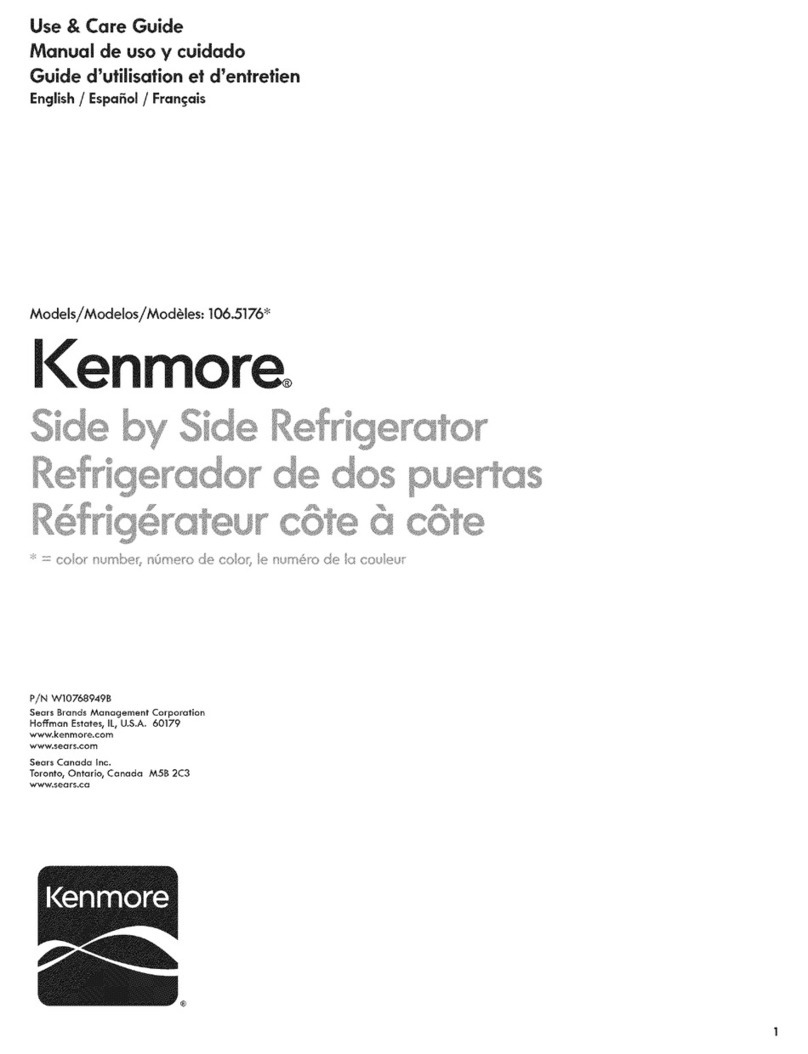 Kenmore 106.5176 User manual