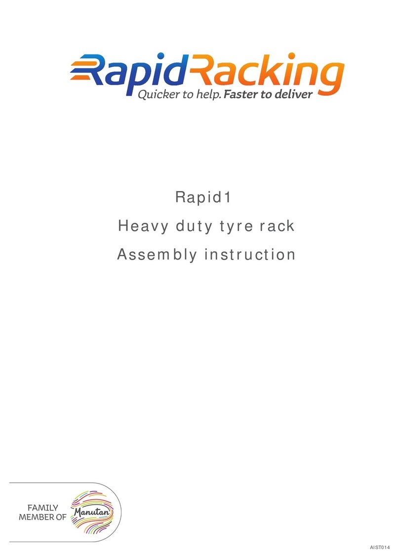 Rapid Racking Rapid1 Heavy duty tyre rack User manual Rapid Racking Rapid1 Heavy duty tyre rack User manual