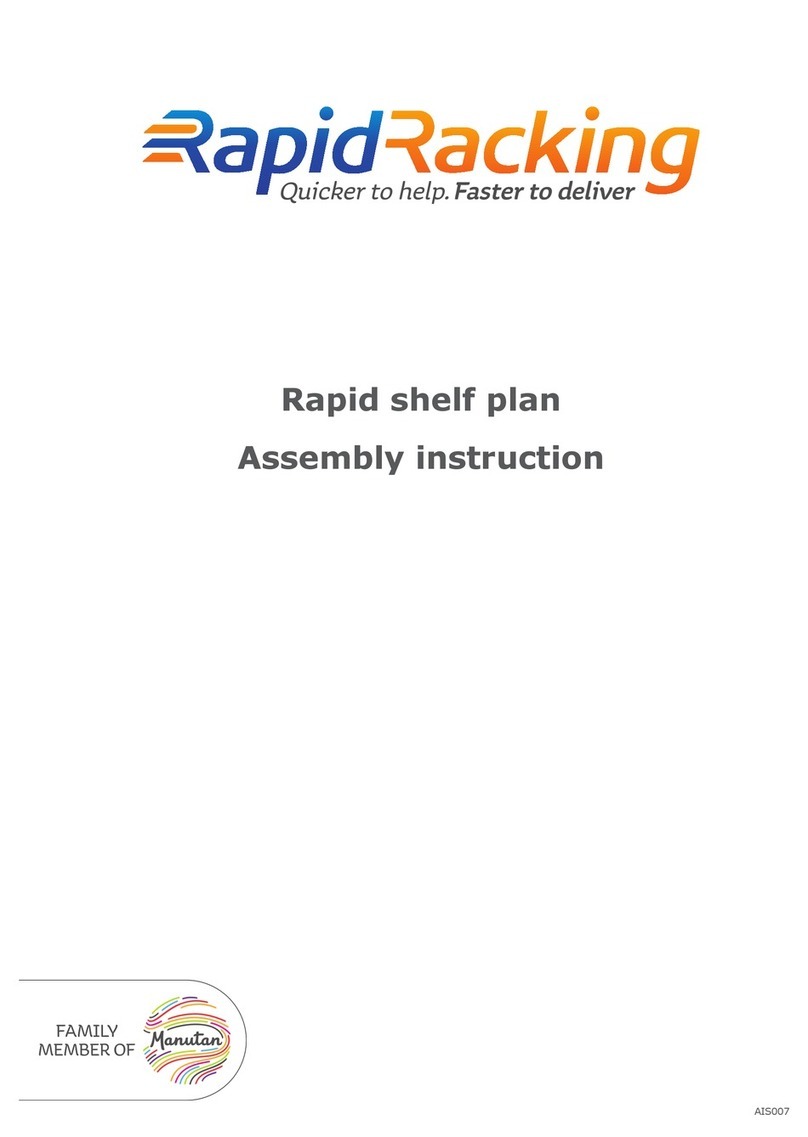 Rapid Racking Rapid shelf plan User manual Rapid Racking Rapid shelf plan User manual
