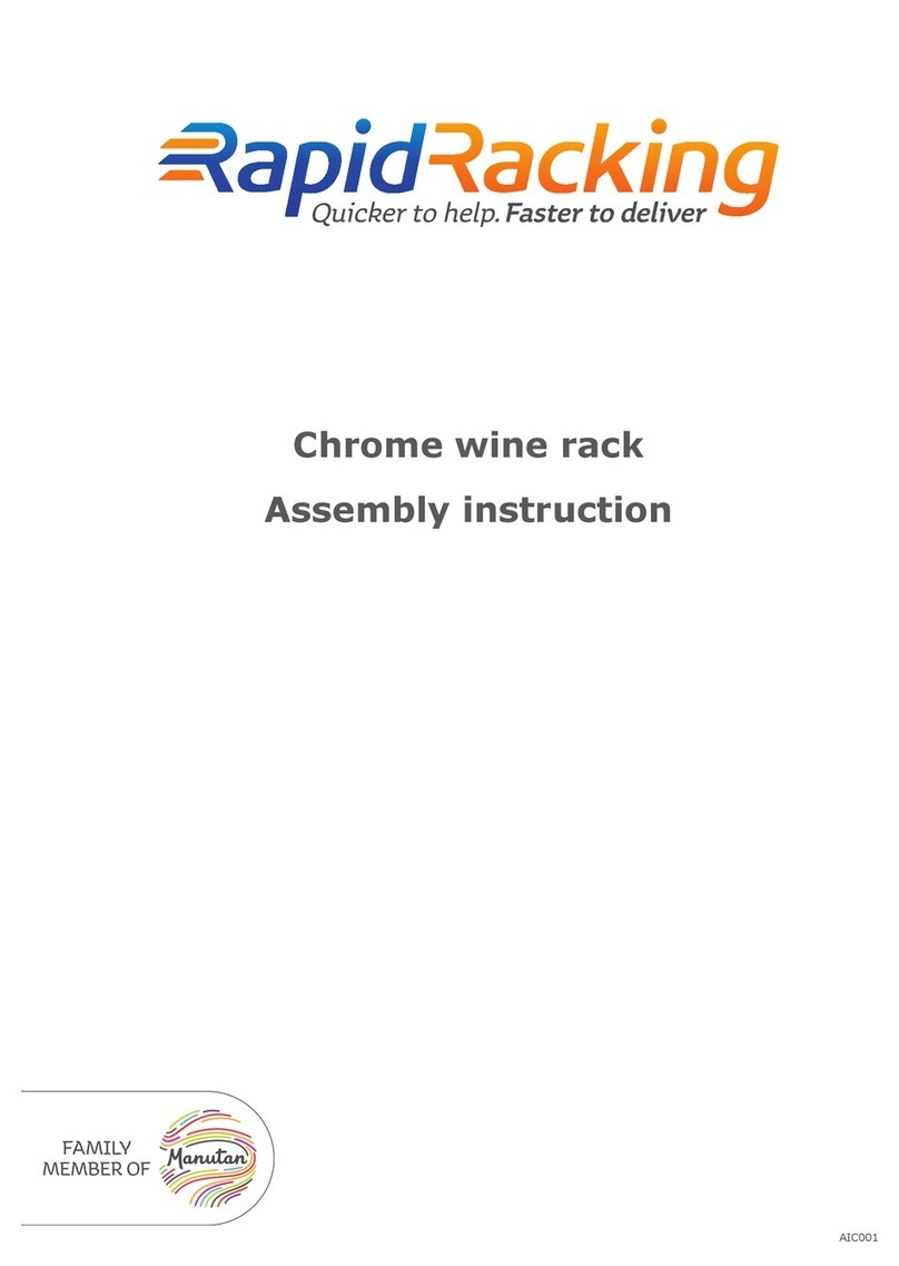 Rapid Racking Chrome wine rack Assembly guide
