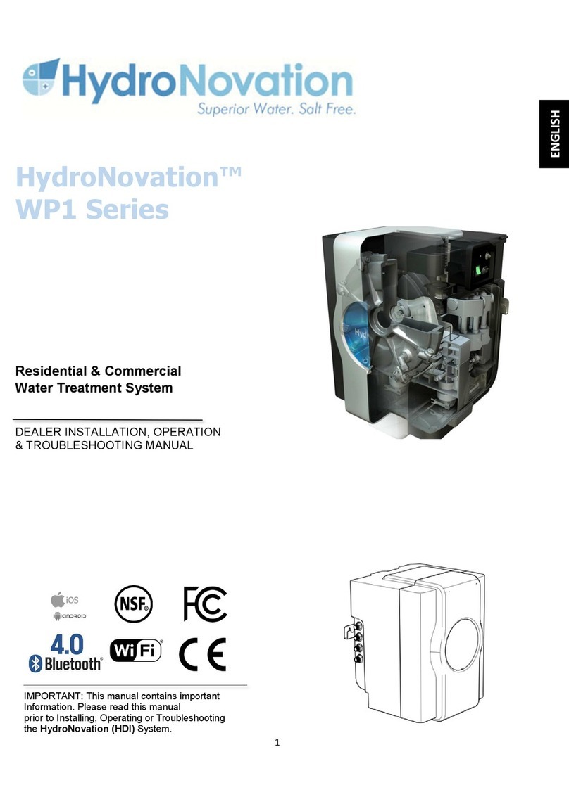 HydroNovation WP1 Series Installation, operation and troubleshooting instructions