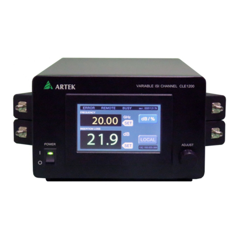 Artek CLE1200-M2V Operation manual