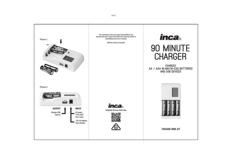 Inca 90 Minute Charger manual