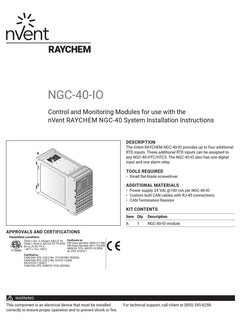 nvent RAYCHEM NGC-40-IO User manual