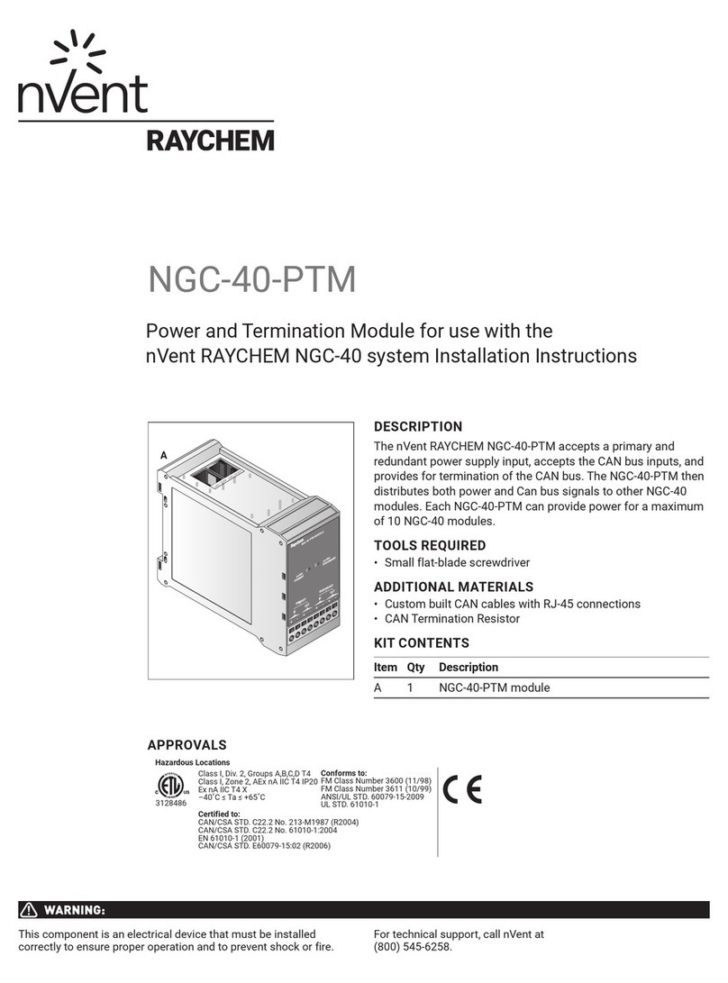 nvent RAYCHEM NGC-40-PTM installation instructions