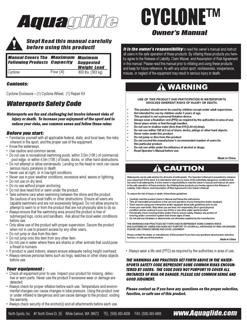 Aquaglide Cyclone User manual