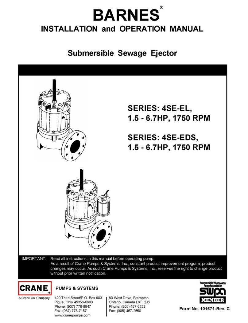 Barnes 4SE-EL Series Installation and operation manual