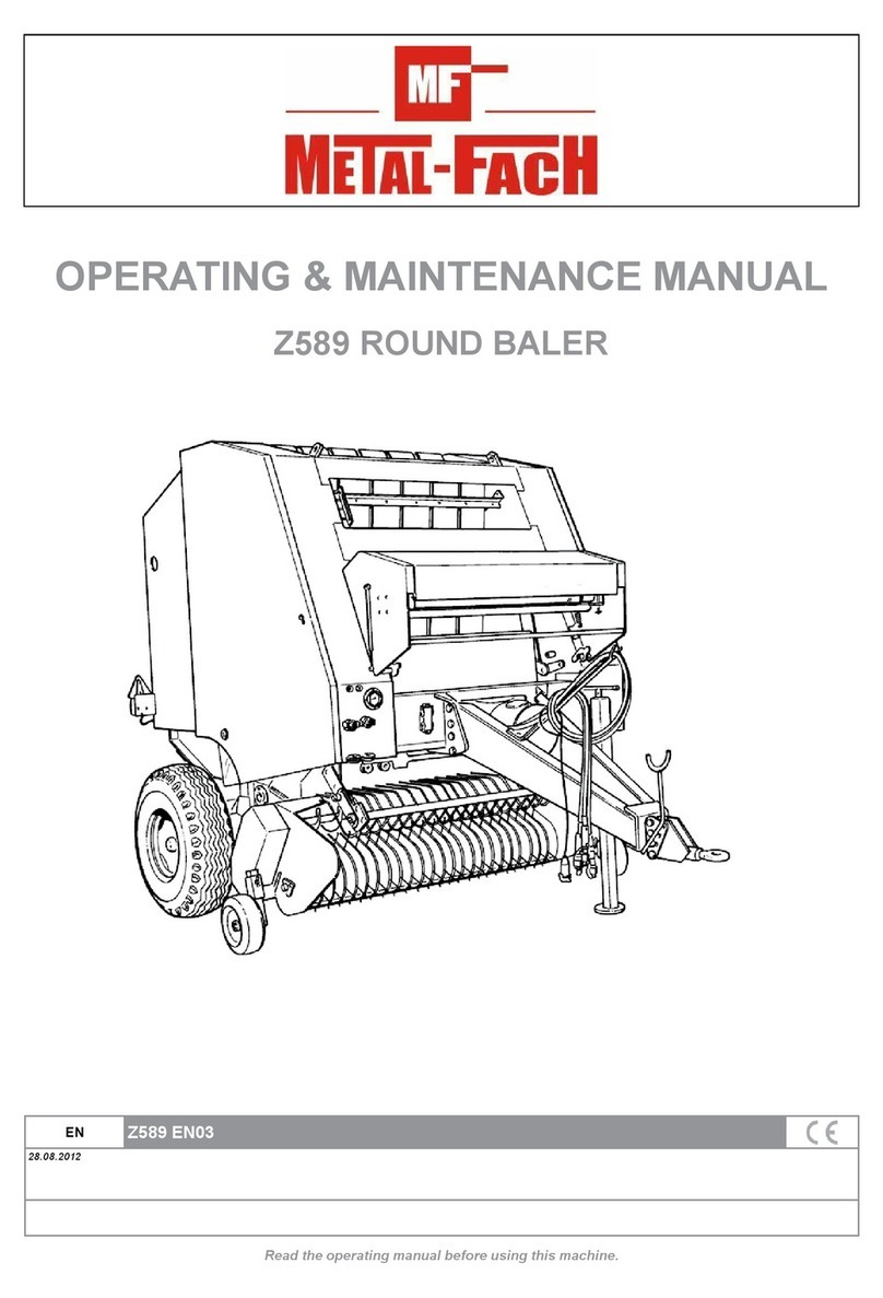 Metal-Fach Z589 operating & maintenance manual